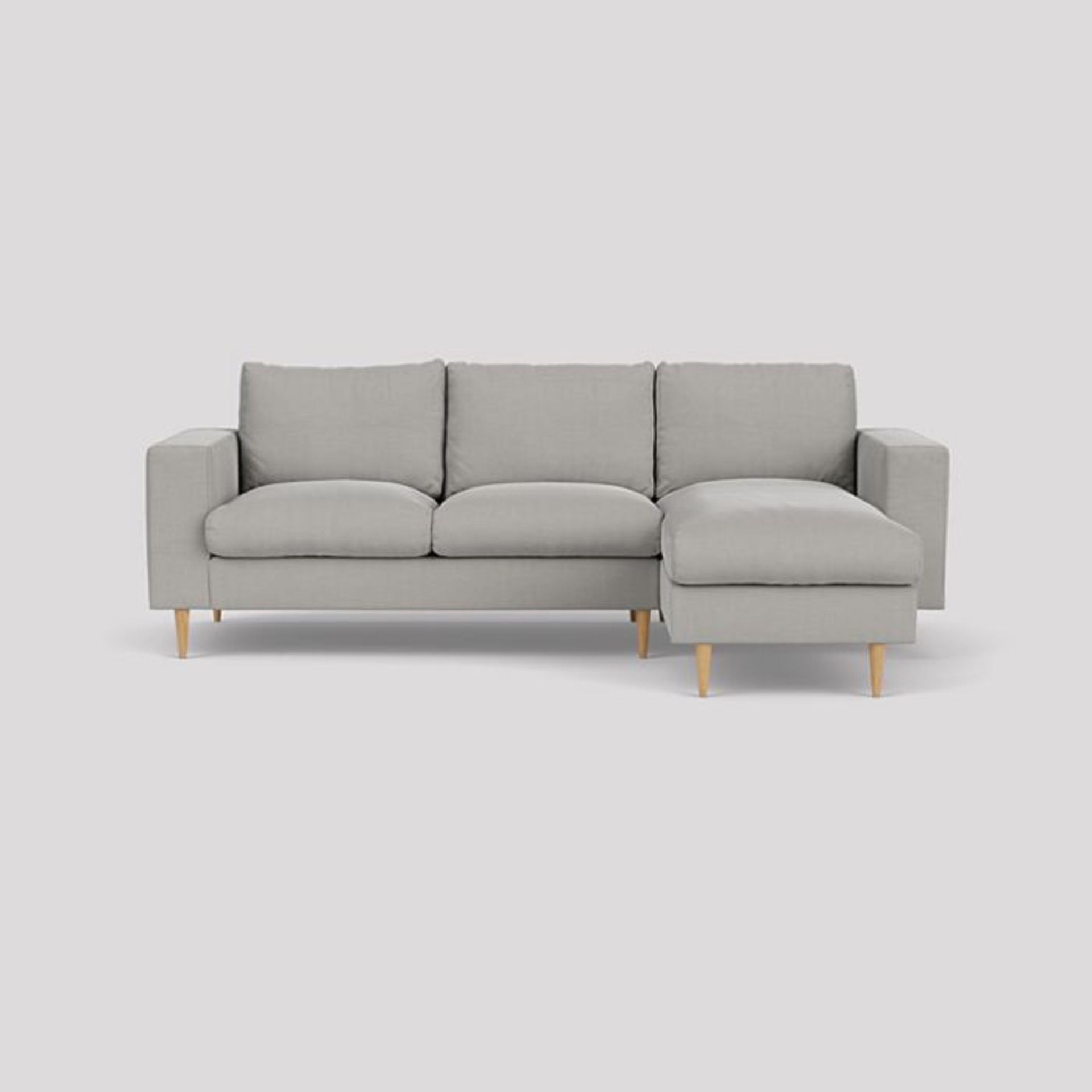 Swoon Evesham Stone Grey Linen Right Hand Corner Sofa - RRP 2349 SKU SWO-AP-Eveshamrcornerlinenston