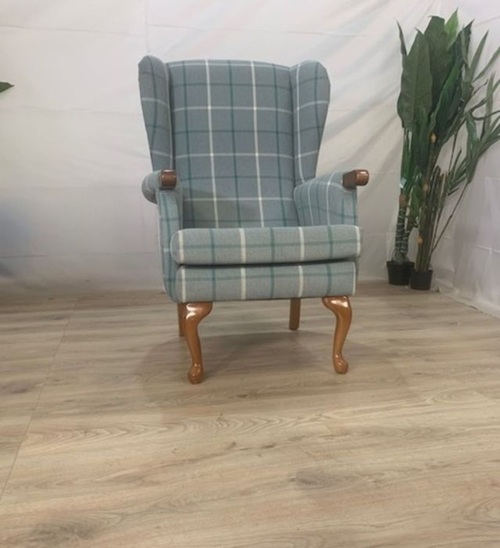 HSL Buckingham Mull Archer Oak Knuckles Standard Armchair Padded Wings RRP 790 SKU HSL-APM-2121MUAR