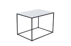 Heal's Tower Coffee Table Black White Marble Top RRP 939 SKU HEA-APM-1051974-B PID HEA-APM-00336