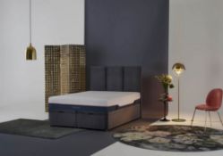 1 x Brooke & Wilde orla Grey Signiture Double Divan Bed Base & oakmere Headboard. RRP ?3178. This is