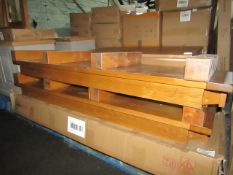 Oak Furnitureland Original Rustic Solid Oak 4Ft 11 Bench RRP ¶œ199.99 (SKU OAK-APM-BEN150RUS PID OAK