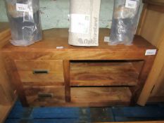 Oak Furnitureland Bali Corner Tv Unit Solid Mango RRP ¶œ294.99