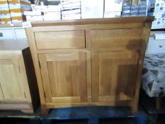 Oak Furnitureland Orrick Rustic Solid Oak Small Sideboard RRP ¶œ314.99