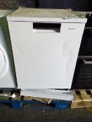 Hisense - White Dishwasher - Item Powers On, but we haven't connected to water so unable to