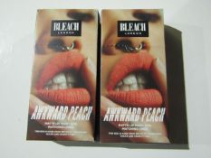 2x Bleach London - Awkward Peach Matte Lip Paint & Matching Liner - New & Boxed.