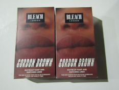 2x Bleach London - Gordon Brown Matte Lip Paint & Matching Liner - New & Boxed.