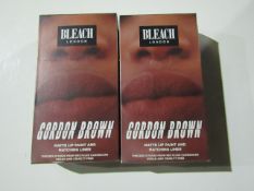 2x Bleach London - Gordon Brown Matte Lip Paint & Matching Liner - New & Boxed.