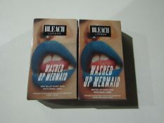 2x Bleach London - Washed Up Mermaid Matte Lip Paint & Matching Liner Set - New & Boxed.