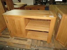 Oak Furnitureland Romsey Natural Solid Oak Small Tv Unit RRP ¶œ249.99 (SKU OAK-APM-RMS026-BER PID