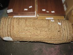 Woven hallway runner rug