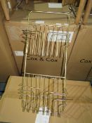 Cox & Cox Gold Wall Magazine Rack RRP ¶œ45.00 SKU 1733084 (PLT 3RD AVE PALLET 64)