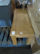 Oak Furnitureland Natural Solid Oak 3Ft 7 Bench RRP ¶œ244.99