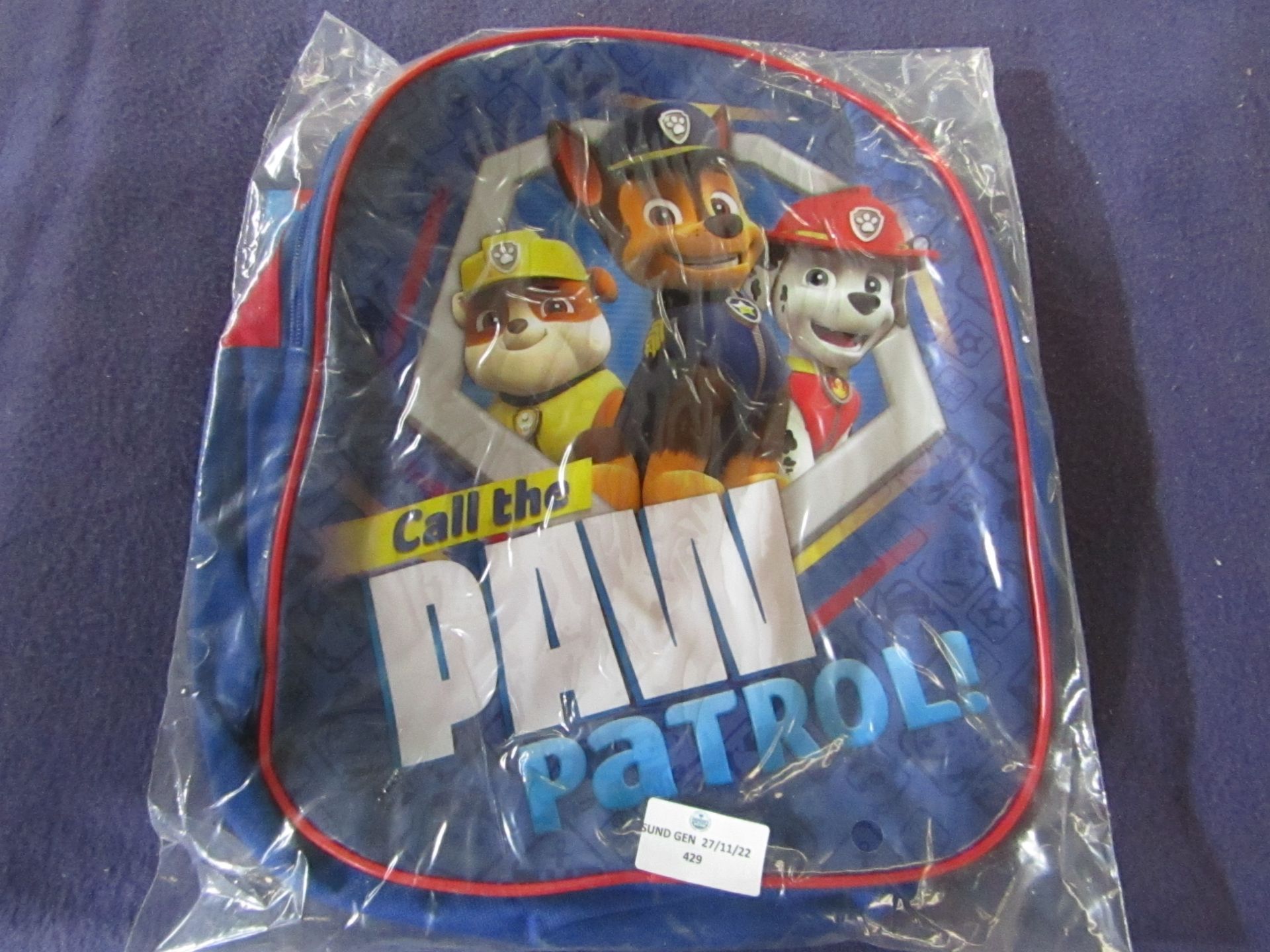 Paw Patrol - Chase Backpack - Unused & Packaged.