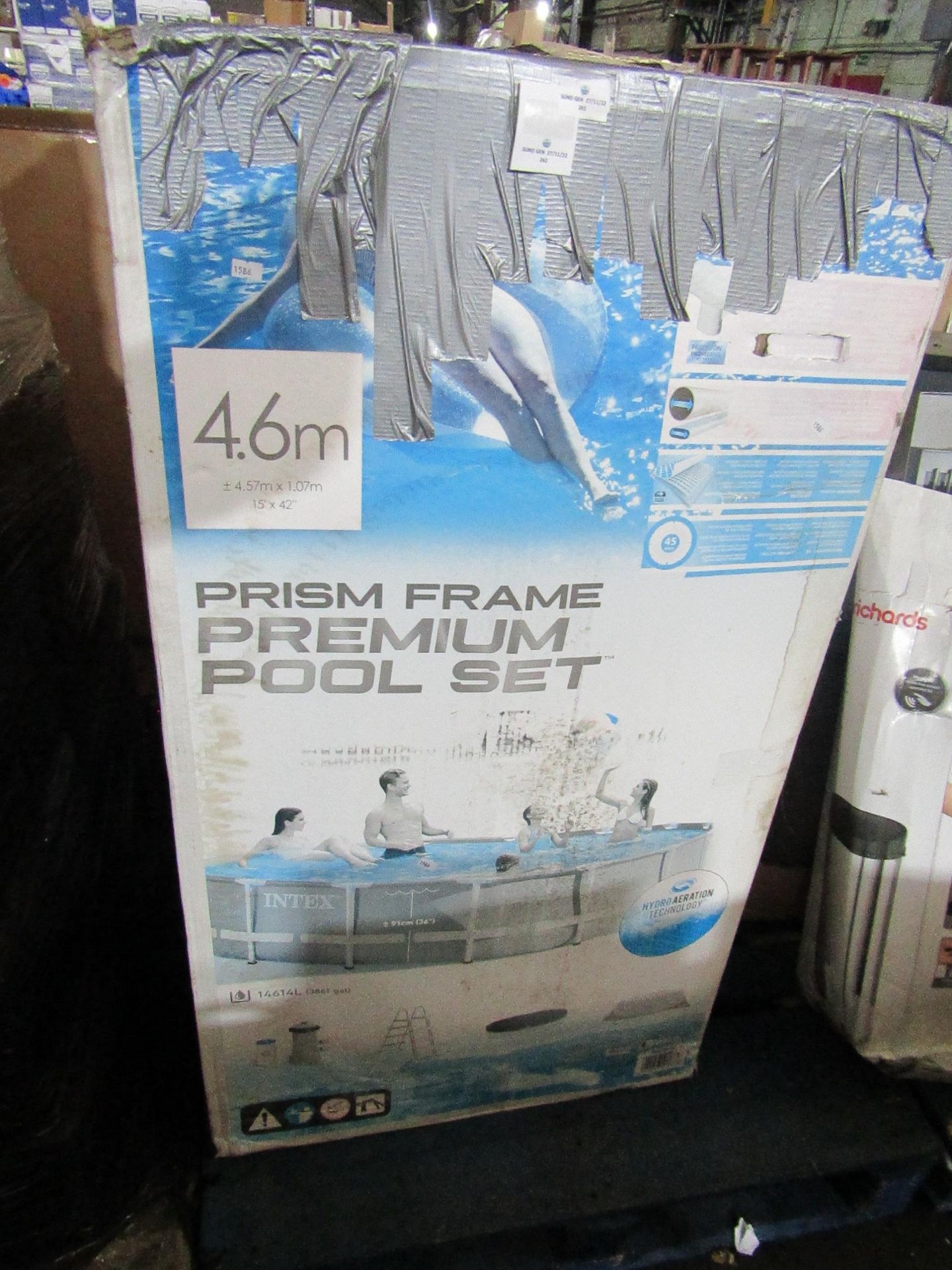Intex - Round Prism Frame Pool 15' x 48" (4.57M x 1.22M) - Unchecked & Boxed. RRP œ650.