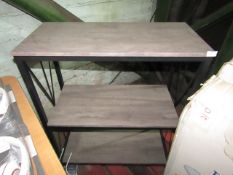Unbranded - 3-Tier Console Unit - See Image For Design - Good Condition & No Box
