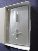 Roca - PL6 Dual Grey Lacquered Flush Plate - Good Condition & Boxed.