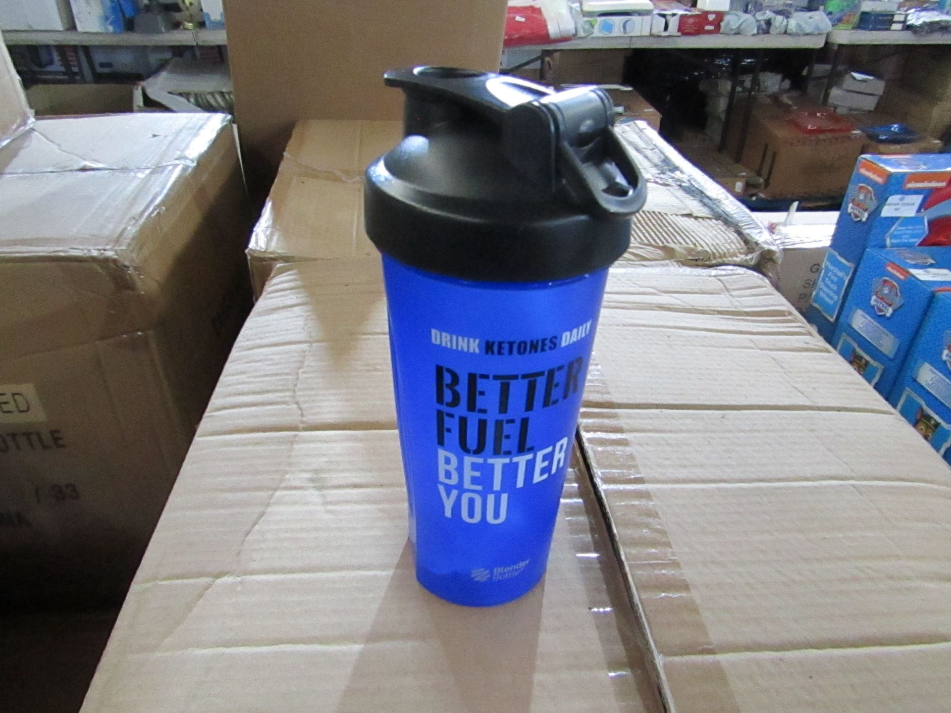 2x Blender Bottle - Blue Protein Shaker Bottle's - 600ml - New & Packaged.