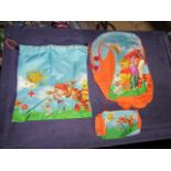 Winnie The Pooh - 3-Piece Bag Set ( Backpack, String Bag, Stationary Case ) - New & Packaged.