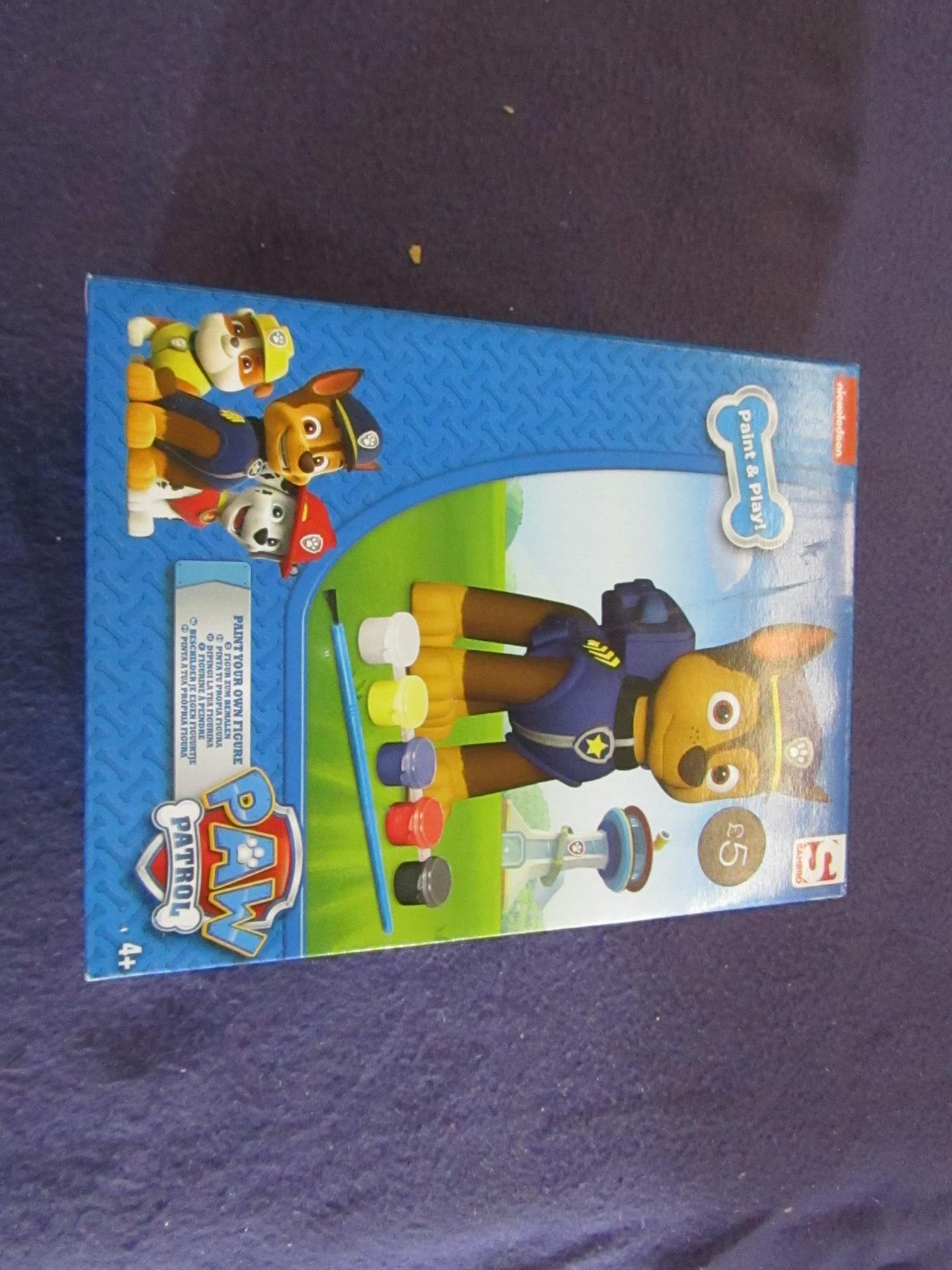 Nickelodeon - Paw Patrol Paint Your Own Figure ( Chase ) - Unused & Boxed.