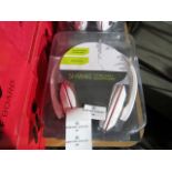 GTX Sound - SHW40 White Stereo Hi-Fi Headphones - Packaging May Be Damaged.