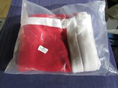 Celebright - Rectangular Santa's Fleecy Tablecloth - 52x90" - Unused & Packaged.