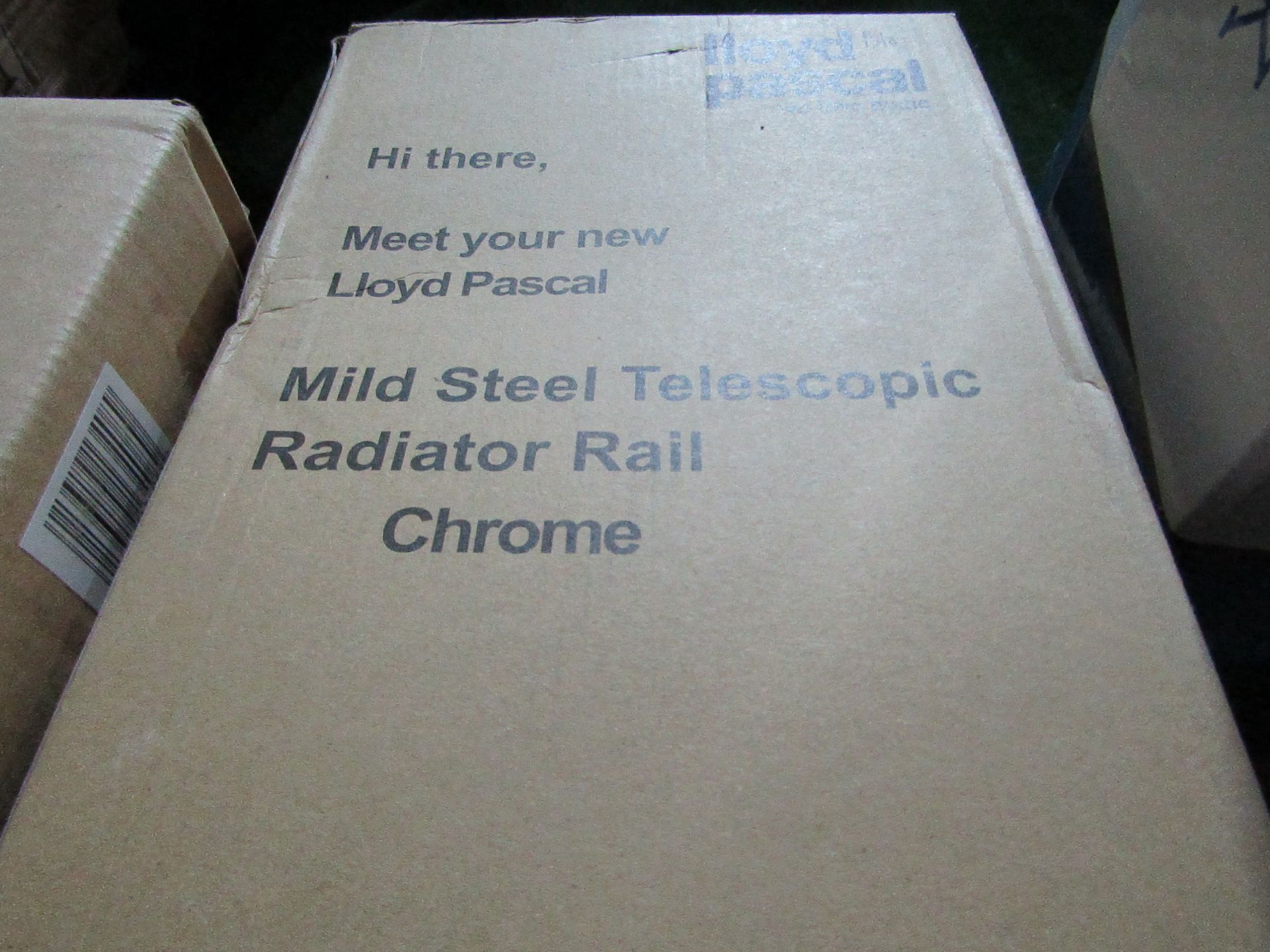5x Lloyd Pascal - Chrome Mild Steel Telescopic Radiator Rail - Unchecked & Boxed.