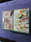 Falcon - Animals At Home 2 x 1000-Pc Puzzles - Unchecked & Boxed.