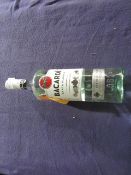 Bacardi Carta Blanca Superior White Rum - 37.5% Vol - 1 Litre - Unused.