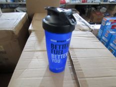 10x Blender Bottle - Blue Protein Shaker Bottle's - 600ml - New & Packaged.