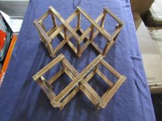 15X Wooden Racks - Various Uses ( 2-Piece Set ) - New & Packaged.
