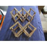 15X Wooden Racks - Various Uses ( 2-Piece Set ) - New & Packaged.