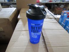 2x Blender Bottle - Blue Protein Shaker Bottle's - 600ml - New & Packaged.