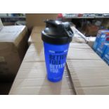 2x Blender Bottle - Blue Protein Shaker Bottle's - 600ml - New & Packaged.