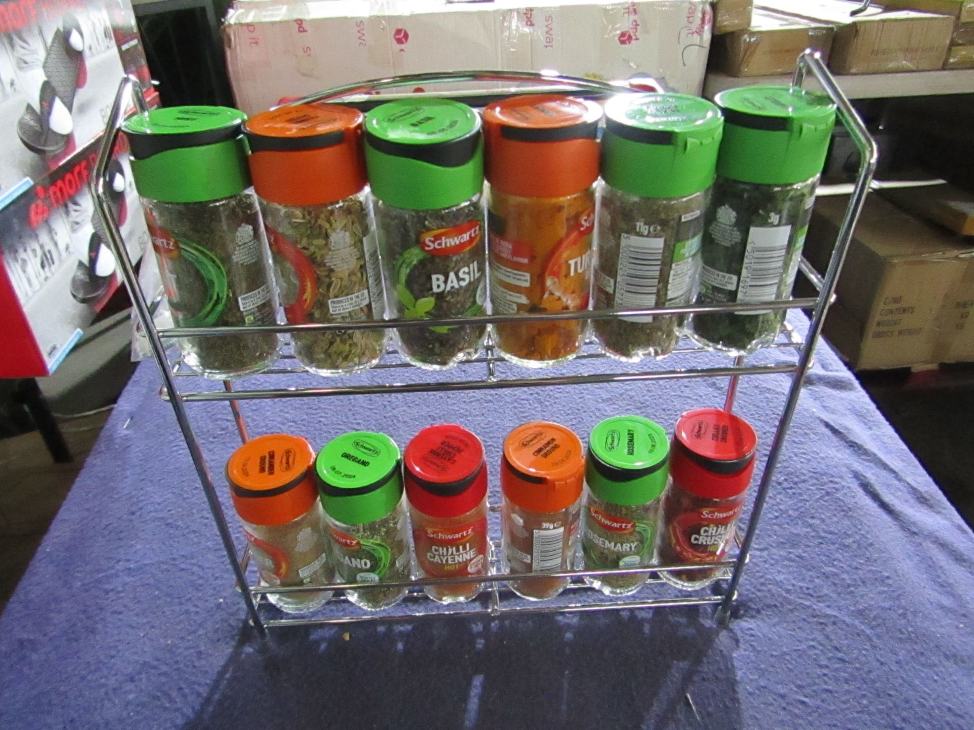Lloyd Pascal - Chrome Spice Rack - Unchecked & Boxed.