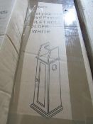 Loyd Pascal - White Toilet Roll Holder - Unchecked & Boxed.