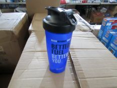 10x Blender Bottle - Blue Protein Shaker Bottle's - 600ml - New & Packaged.