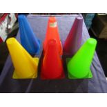 Set of 6 Multi-Coloured Cones - No Packaging.