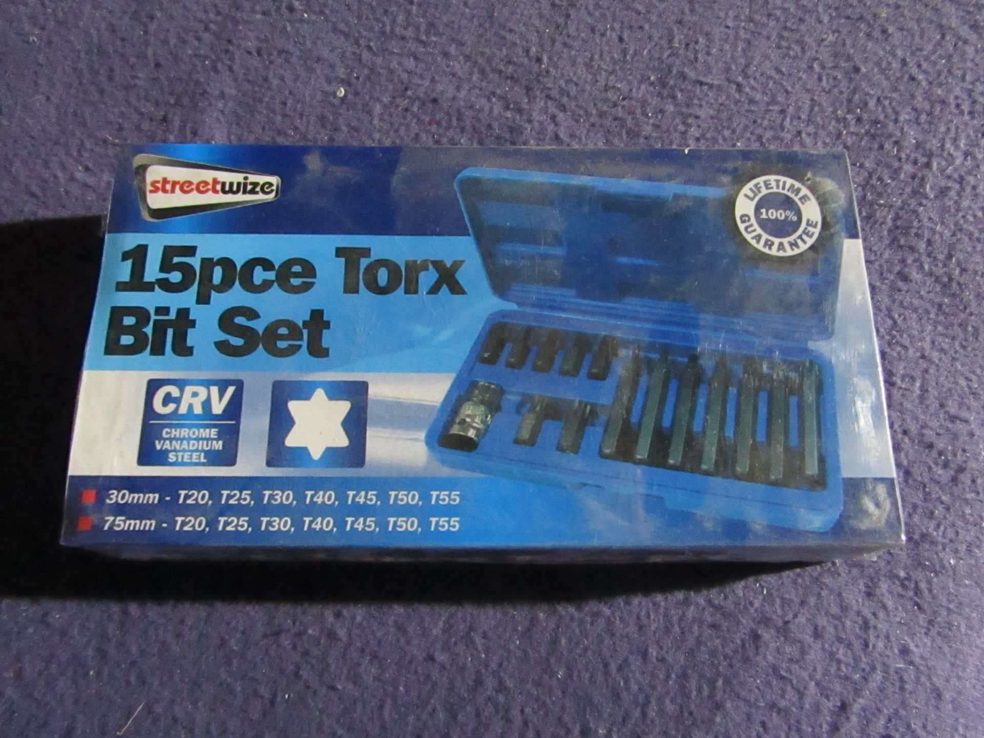 Streetwize - 15-Piece Torx Bit Set - New & Packaged.