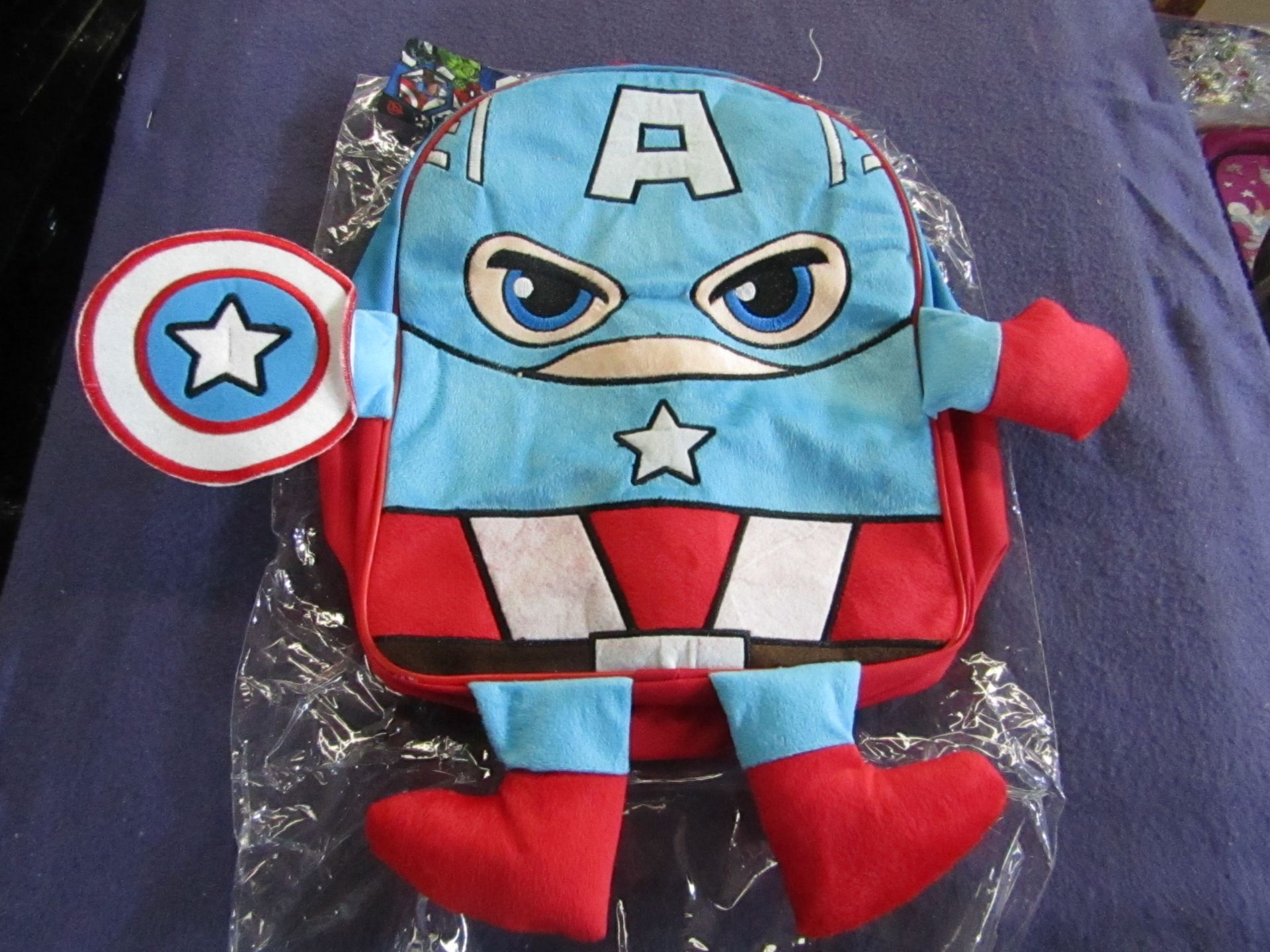 Captain America - 3D Backpack - Unused & Packaged.