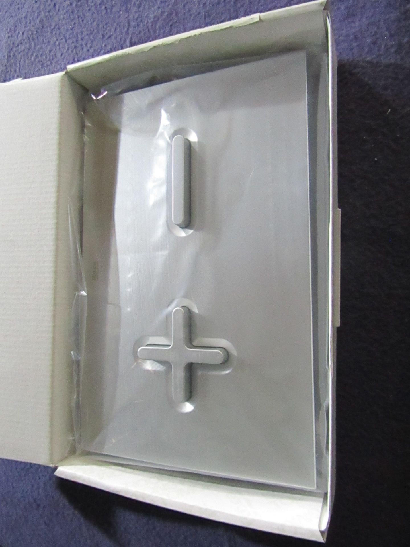 Roca - PL6 Dual Grey Lacquered Flush Plate - Good Condition & Boxed.