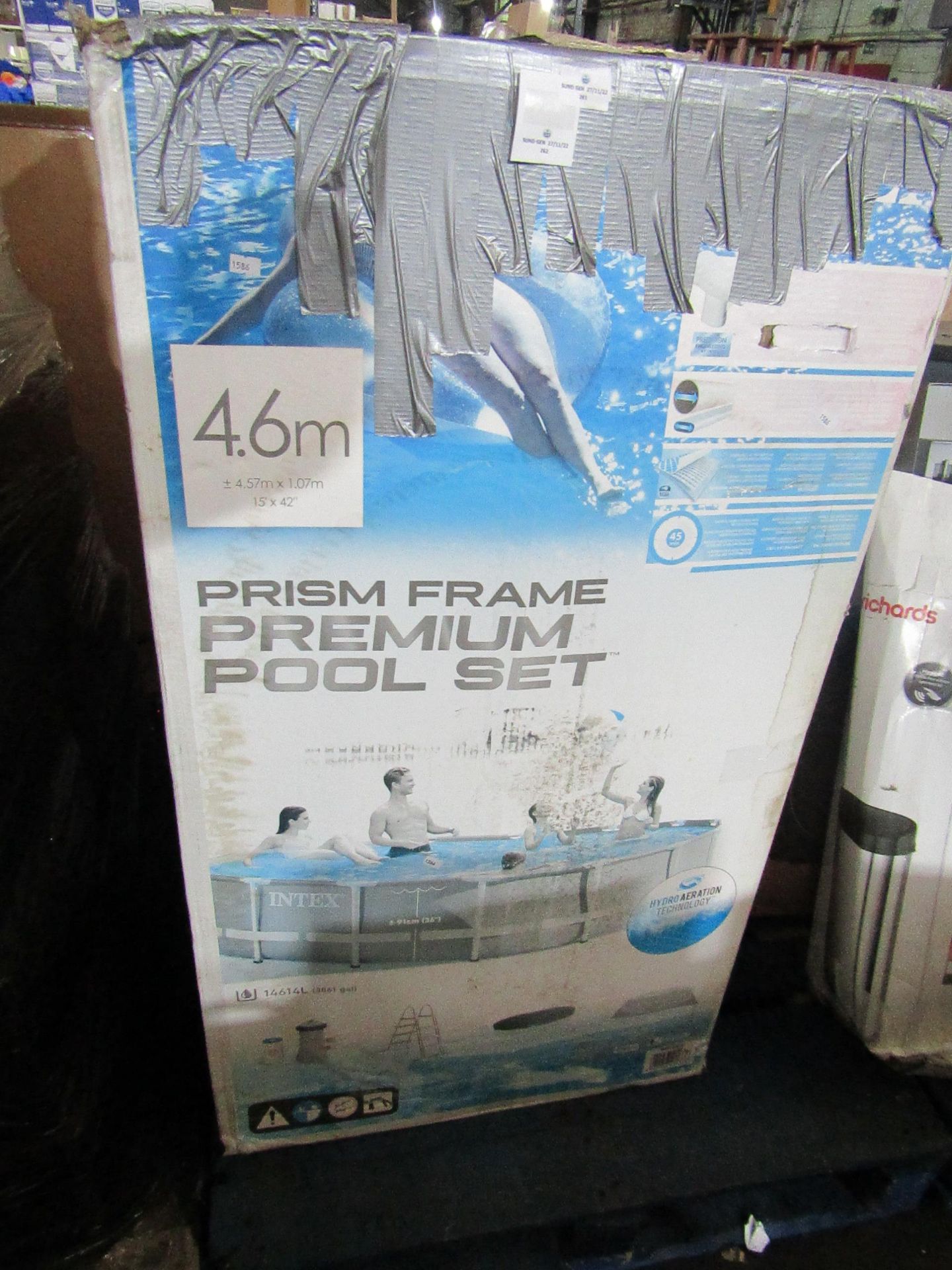 Intex - Round Prism Frame Pool 15' x 48" (4.57M x 1.22M) - Unchecked & Boxed. RRP œ650.