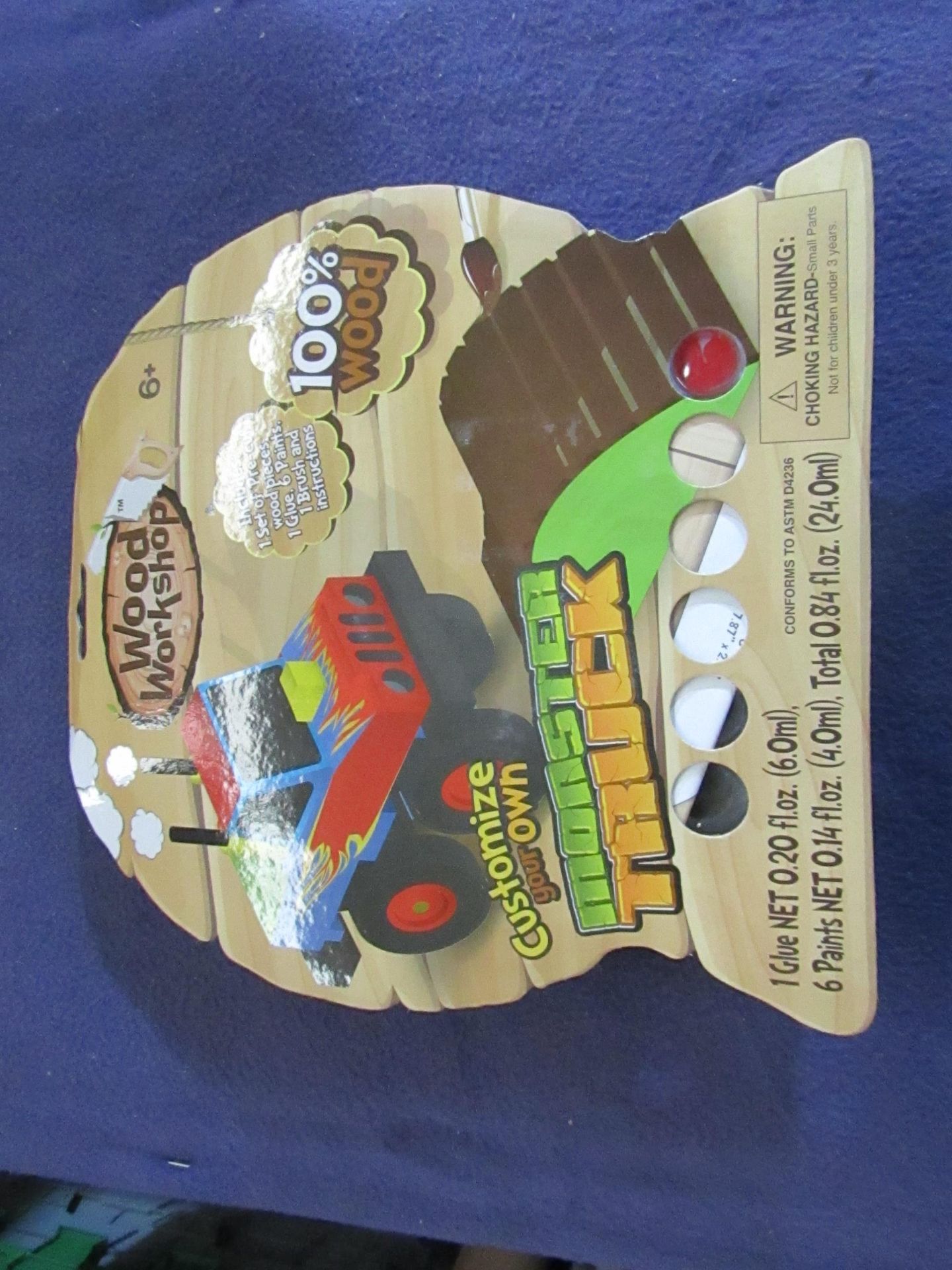 Wood Workshop - Customize Your Own Monster-Truck - Unused & Packaged.