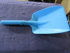 4x Plastic Blue Short Handle Shovels - No Packaging.