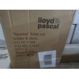 Lloyd Pascal - Sparkle Toilet Roll Holder & Store - Unchecked & Boxed.