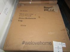 Lloyd Pascal - White Gloss Bathroom Tidy - Unchecked & Boxed.