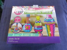 Bme - Customize Your Own Porcelain Vases - Unused & Boxed.
