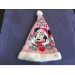 Minnie Mouse - Set of 2 Christmas Hats - Good Condition.
