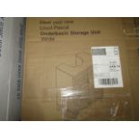 Lloyd Pascal - White Underbasin Storage Unit - Unchecked & Boxed.