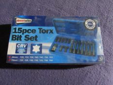 Streetwize - 15-Piece Torx Bit Set - New & Packaged.