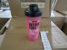 2x Blender Bottle - Pink Protein Shaker Bottle's - 600ml - New & Packaged.